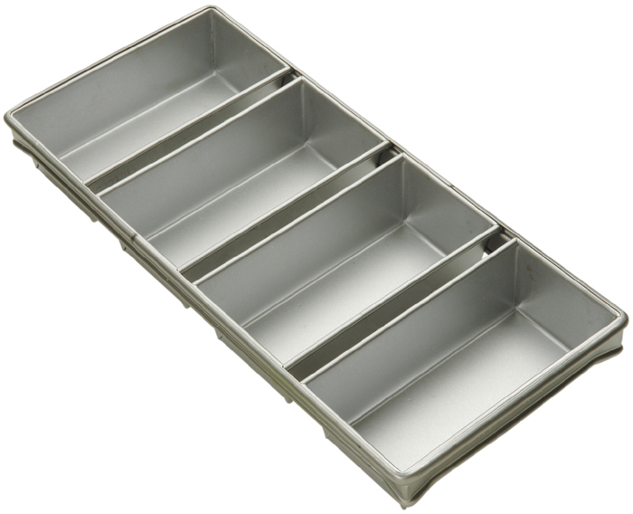 unknown Bread Pan 4 Strap Aluminized Steel  - 8-1/2