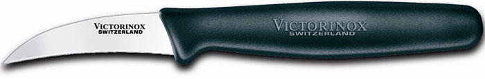 Victorinox Forschner Forschner Knives 40606 Curved Paring Knife with Black Fibrox Handle