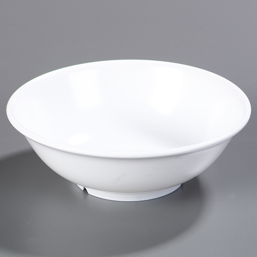 Carlisle Melamine Dinnerware Footed Serving Bowls White - 57 Oz / 9-1/4