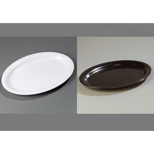 Carlisle Rimmed Melamine Dinnerware Catering Platters 21-3/32″ x 15-3/32,”  – Black