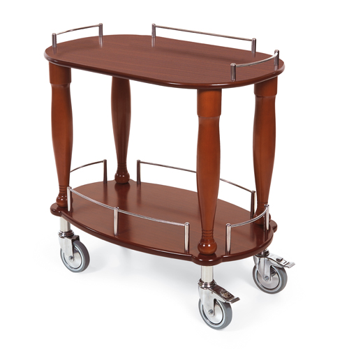 Geneva Geneva 70010 Serving Cart - Oval Shaped Top, 1 Shelf