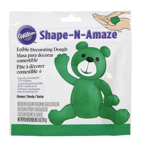 This easy, fun, edible decorating dough--pre-colored and ready-to-use--is specially formulated for 3D modeling, letting you build incredible characters easily. Comes in a resealable zipper pouch. Net 