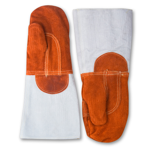 Matfer Suede Baking Mitten - 1 Pair, 16"