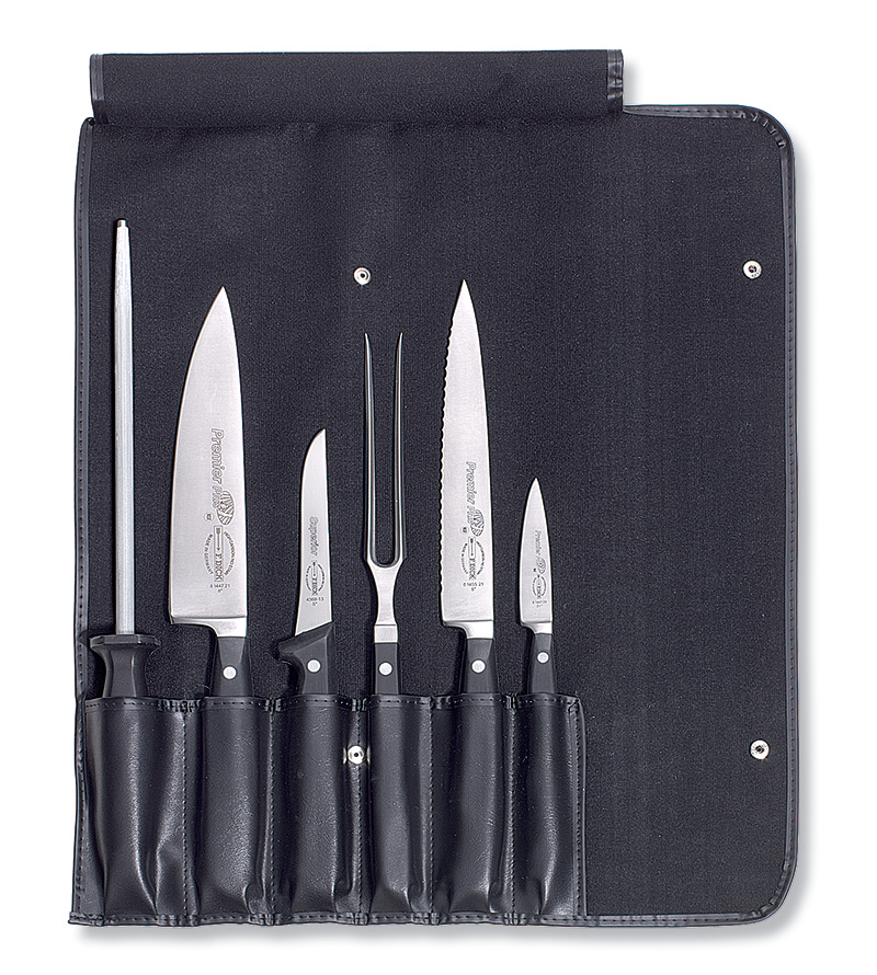 F. Dick 6 Piece Professional Knife Set with Roll Bag
