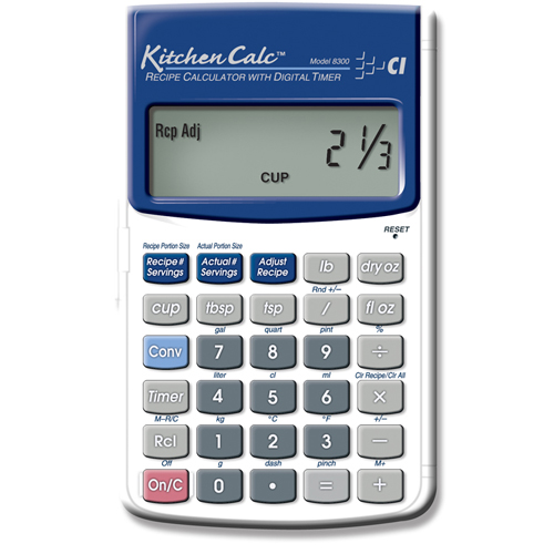 Calculated Industries Calculated Industries Kitchen Calculator Hand Held with Digital Timer