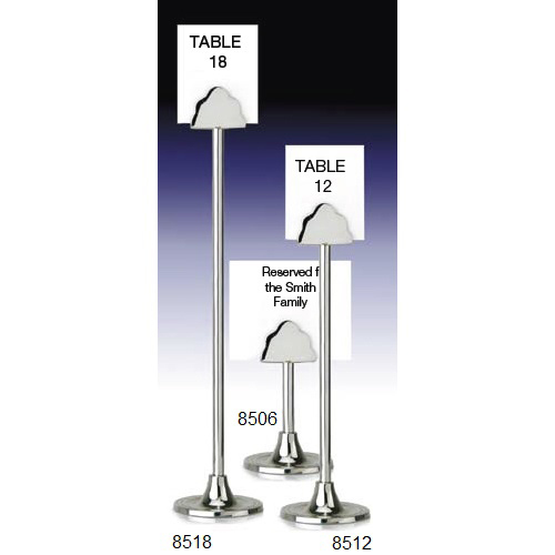 Eastern Tabletop Mfg. Eastern Tabletop Silverplate Number Stand - 18