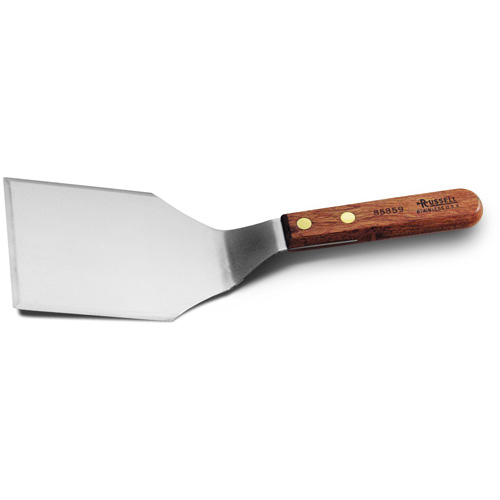 Dexter-Russell 16281 Hamburger Turner - Wood Handle - 5" x 4" Blade