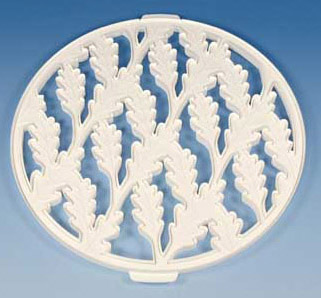 unknown 2-Piece Lattice Oak Leaf Design Pie Crust Cutter 12