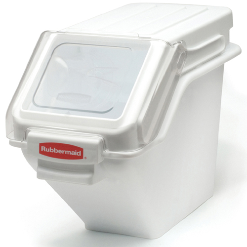 Rubbermaid Rubbermaid FG9G5700WHT 100 Cup Safety Ingredient Storage Bin with 2 Cup Scoop