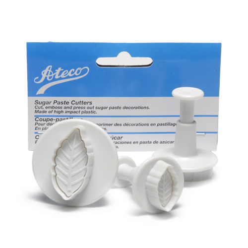 Ateco Ateco Plunger Cutters, Set of 3: Leaf - 1955