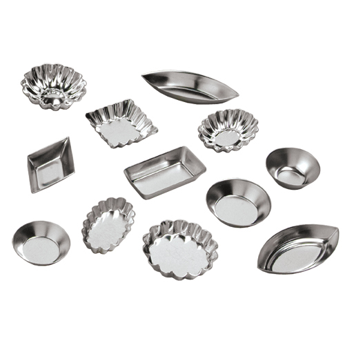 Ateco Tartlet Mold Tinplate 72-Piece Set