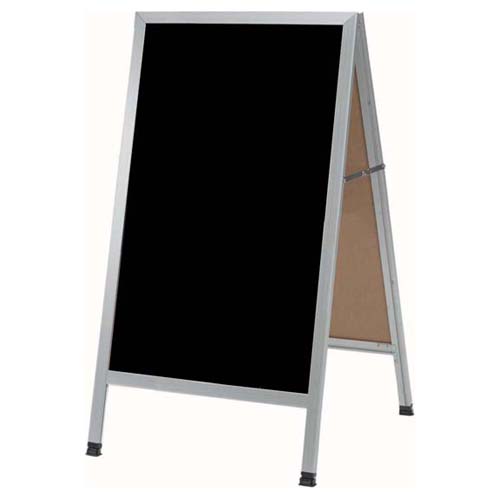 Aarco Products Aarco A-Frame Black Sidewalk Marker Board w/Aluminum Frame, 24