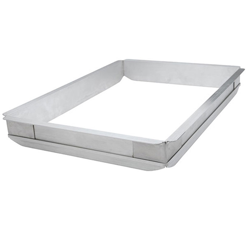 Winco Aluminum Sheet / Bun Pan Extender, 2" High, Half Size (fits 18 x 13 pan)