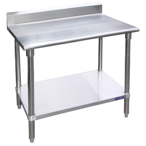 Stainless Steel Work Table with 5" Back Splash 24" (D) x 60" (W)