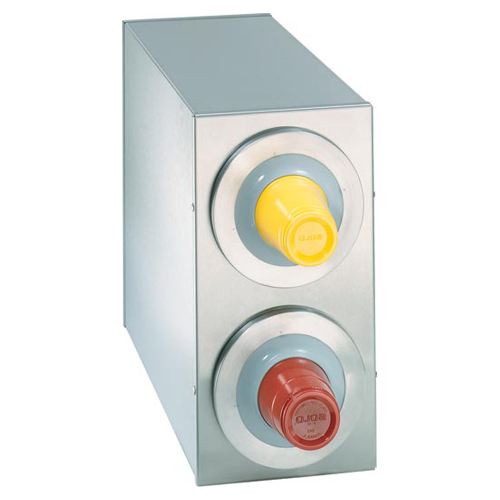 Dispense-Rite Dispense-Rite BFL-R-2SS Countertop 2-Cup S/S Dispensing Cabinet