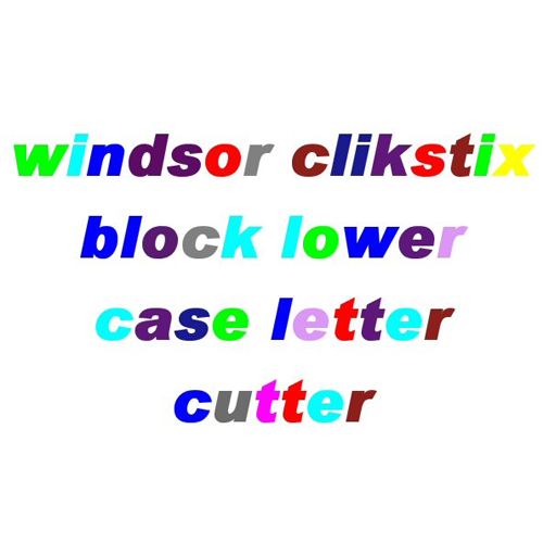 Windsor Cake Craft Windsor Cake Craft Block Lowercase Letters Clickstix Cutter