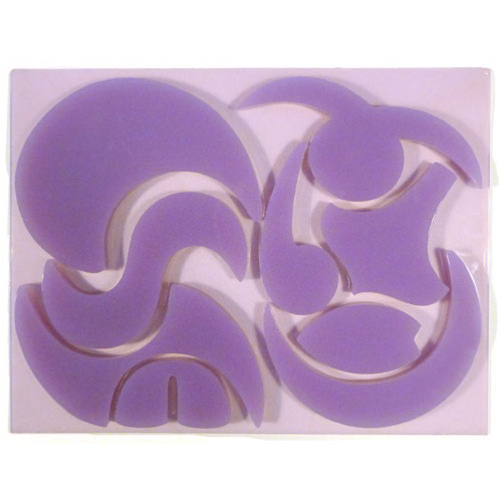 unknown Artisan Silicone Sugar Mold, Swirl Chop