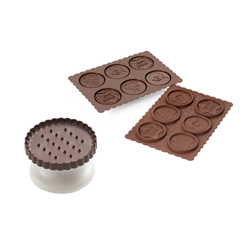 Silikomart Silikomart CKC02 Cookie Cutter & Chocolate Mold Set, Xmas