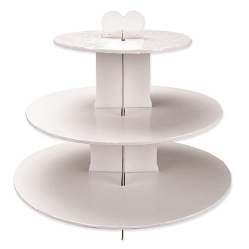 unknown White 3-Tier Cupcake Stand