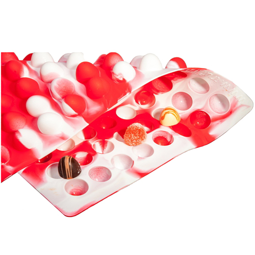 Cavity size 28 x 25 x 20mm high. Weight 12 g / 0.4 oz. Overall size of mold 11.5 inch x 15 inch / 292mm x 381mm. The easiest way to make truffles is with this silicone mold for professional artisan ch