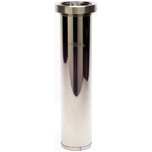 Dixie Dixie Stainless Steel Cup Dispenser Inverted/In counter Type 24-32 oz. - DS9