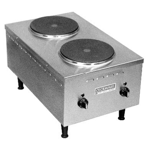 Cecilware El24sh Electric Cooktop 240v 1ph Bakery Restaurant