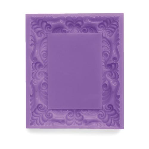 unknown Silicone Sugar Mold, Santa Fe Frame