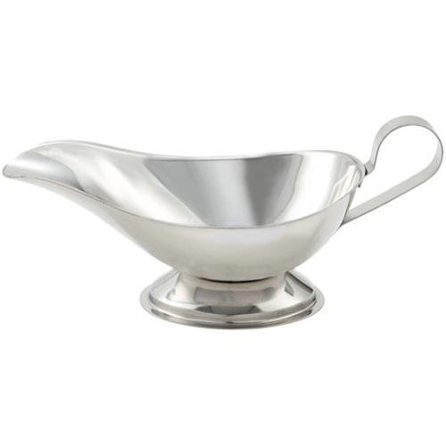 Winware by Winco Winware by Winco Gravy Boat, Stainless Steel - 3 Ounce