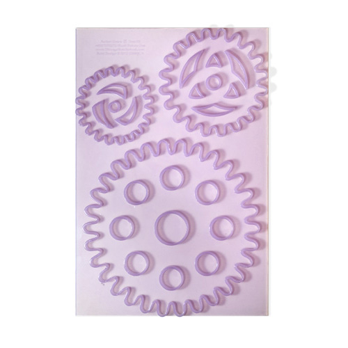 unknown Artisan Silicone Sugar Mold, Action Gears