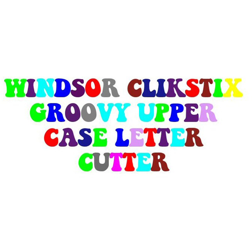 Windsor Cake Craft Windsor Cake Craft Groovy Uppercase Letters Clikstix Cutter