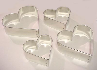 unknown Heart-Shape Cookie Cutter, Heavy Duty Tinned Steel - 1-5/8