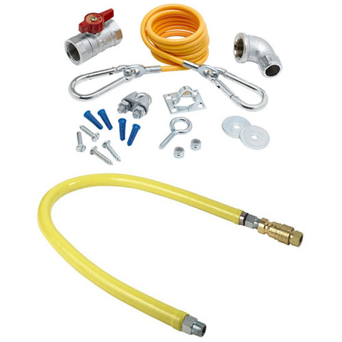 T&S Brass HG-4 Gas Connector with K Installation Kit