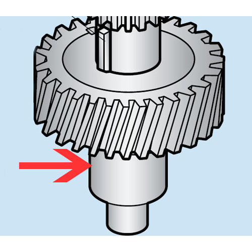 unknown Worm Wheel Shaft For Hobart Mixers  A120 A200