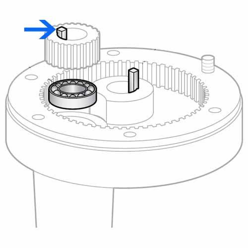 unknown Agitator Shaft Pinion Key For Hobart Mixer