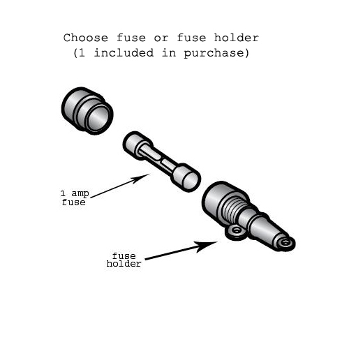 1 Amp Fuse / Fuse Holder, for Heat Seal