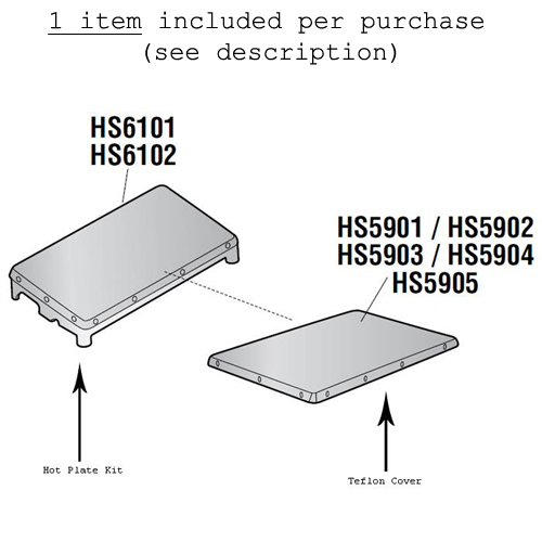 unknown Teflon Cover for Heat Seal - Hot Plate Kit 8