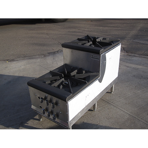 Custom Made Double Burner, Step-up, Stock Pot Range - candy stove - Propane Gas