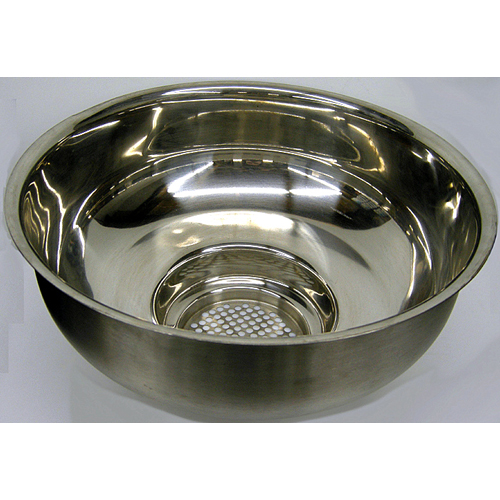 BakeDeco Bowl with Extended Perforated Bottom, St. Steel--2 Pieces Available