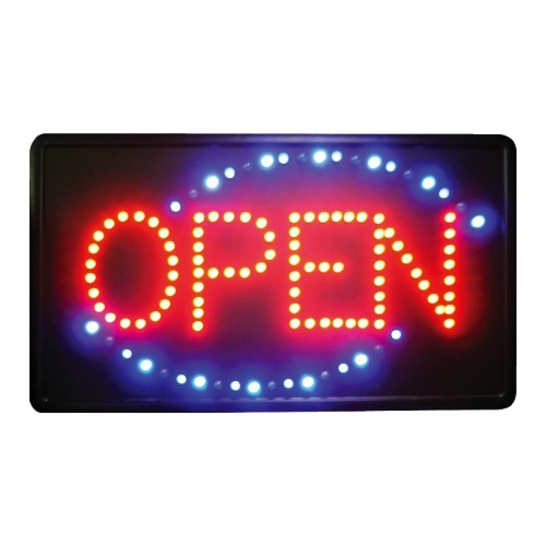Winware by Winco Winware by Winco LED-6 OPEN Business Sign with Flashing LEDs