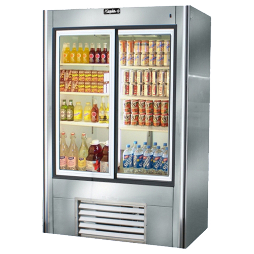 Leader Leader LS48 Sliding Glass Door Self Contained Refrigerated Soda Case 48