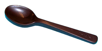 unknown Polycarbonate Chocolate Mold Spoon 115mm x 25mm, 10 Cavities