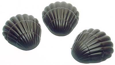unknown Polycarbonate Chocolate Mold Shell 39x35 mm, 24 Cavities. Buy 2 Molds to Make Whole Shells
