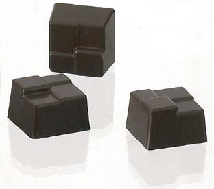 unknown Polycarbonate Chocolate Mould Interlocking Square 25x25mm x 15mm H, 28 cavities