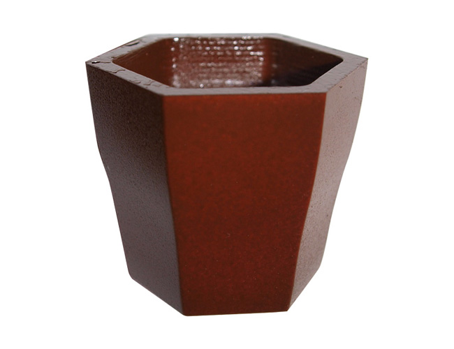 unknown Polycarbonate Chocolate Mold Hexagonal Bowl 46.8x40.6mm x 39mm High, 12 Cavities