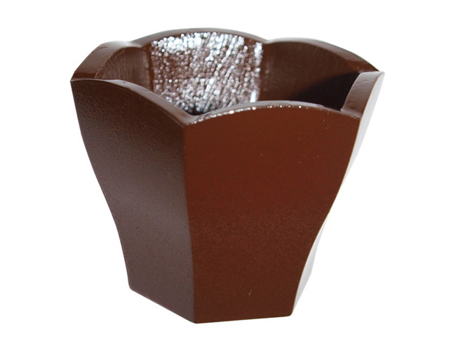 unknown Polycarbonate Chocolate Mold Hexagonal Bowl 52x45.5mm x 38.7mm High, 12 Cavities