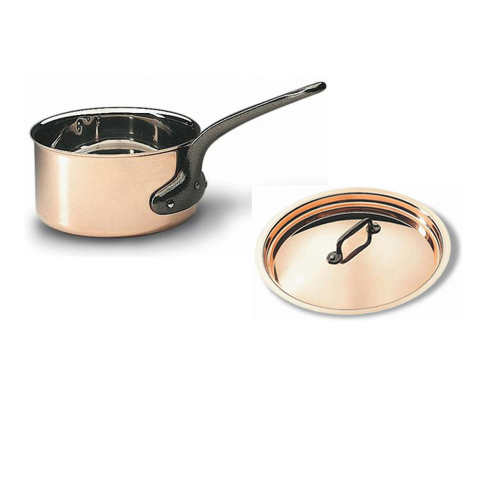 Matfer Matfer Copper Sauce Pan with Lid - 1-7/8 Quart