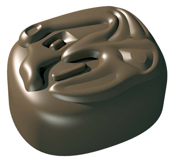 Martellato Martellato Polycarbonate Chocolate Mold Maya 30x24mm x 12mm High, 35 Cavities