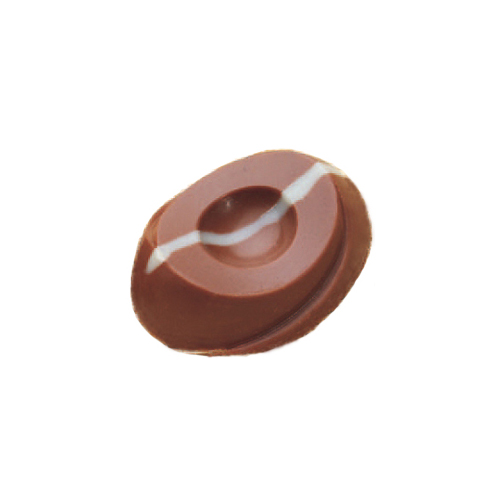 Martellato Polycarbonate Chocolate Mold: Dimpled Oval 40x30mm x 12mm H., 20 Cavities