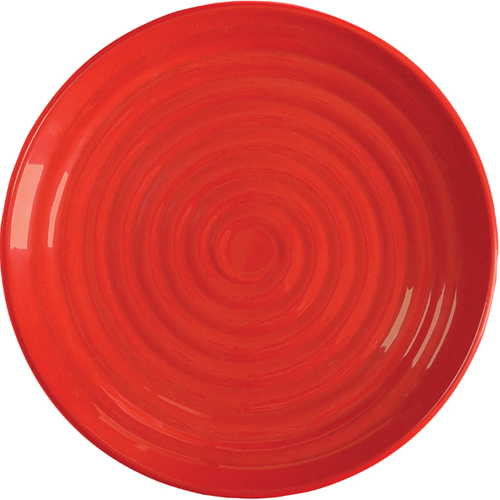 G. E. T. G. E. T. Melamine Plate, Round, Red Sensation Series, 12.5,