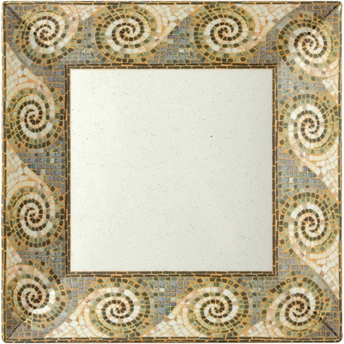 G. E. T. G. E. T. Melamine Plate, Square, Mosaic Pattern - 6